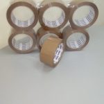 CINTA ADHESIVA CAFE -ROLLO DE 100 METROS